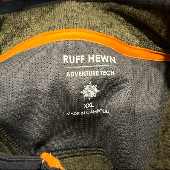 NWOT Ruff Hewn full zip jacket‎ green mens XXL - Picture 4 of 4